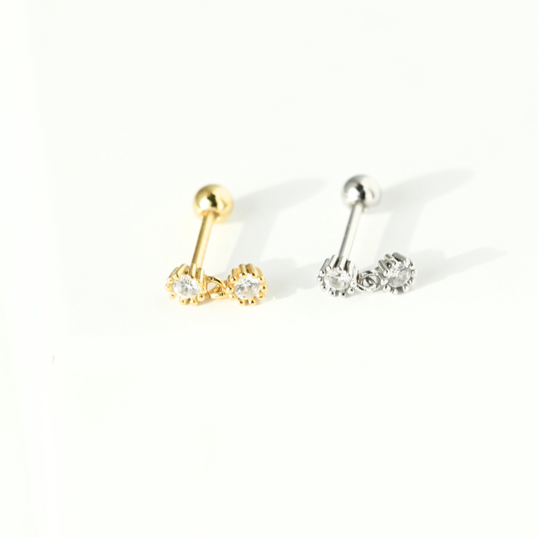 Round Hanging Crystal Barbell