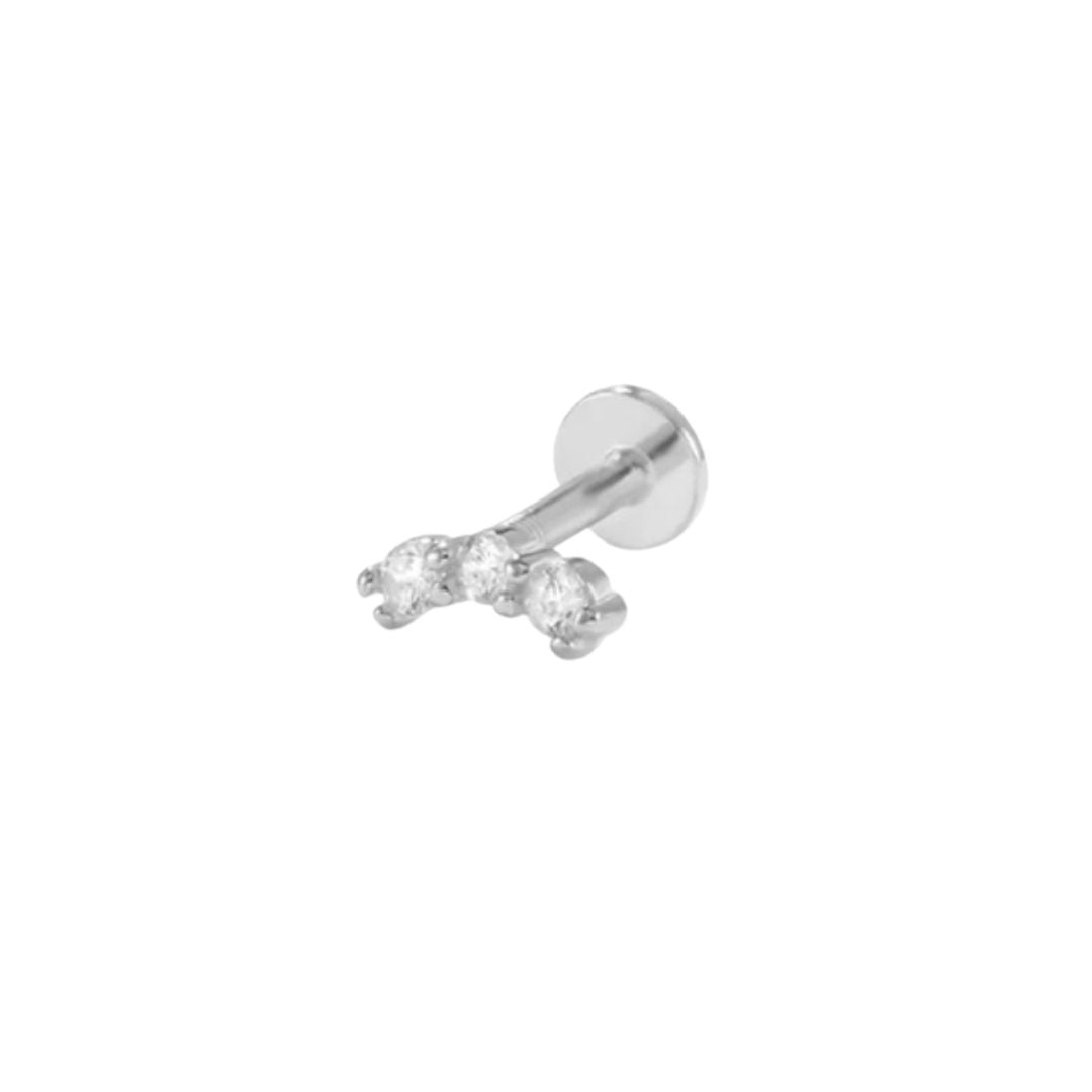 Curved Bar Flat Back Stud