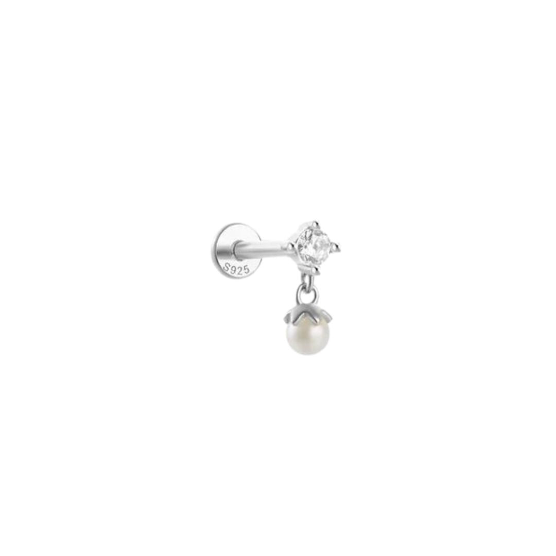 Pearl Drop Flat Back Stud
