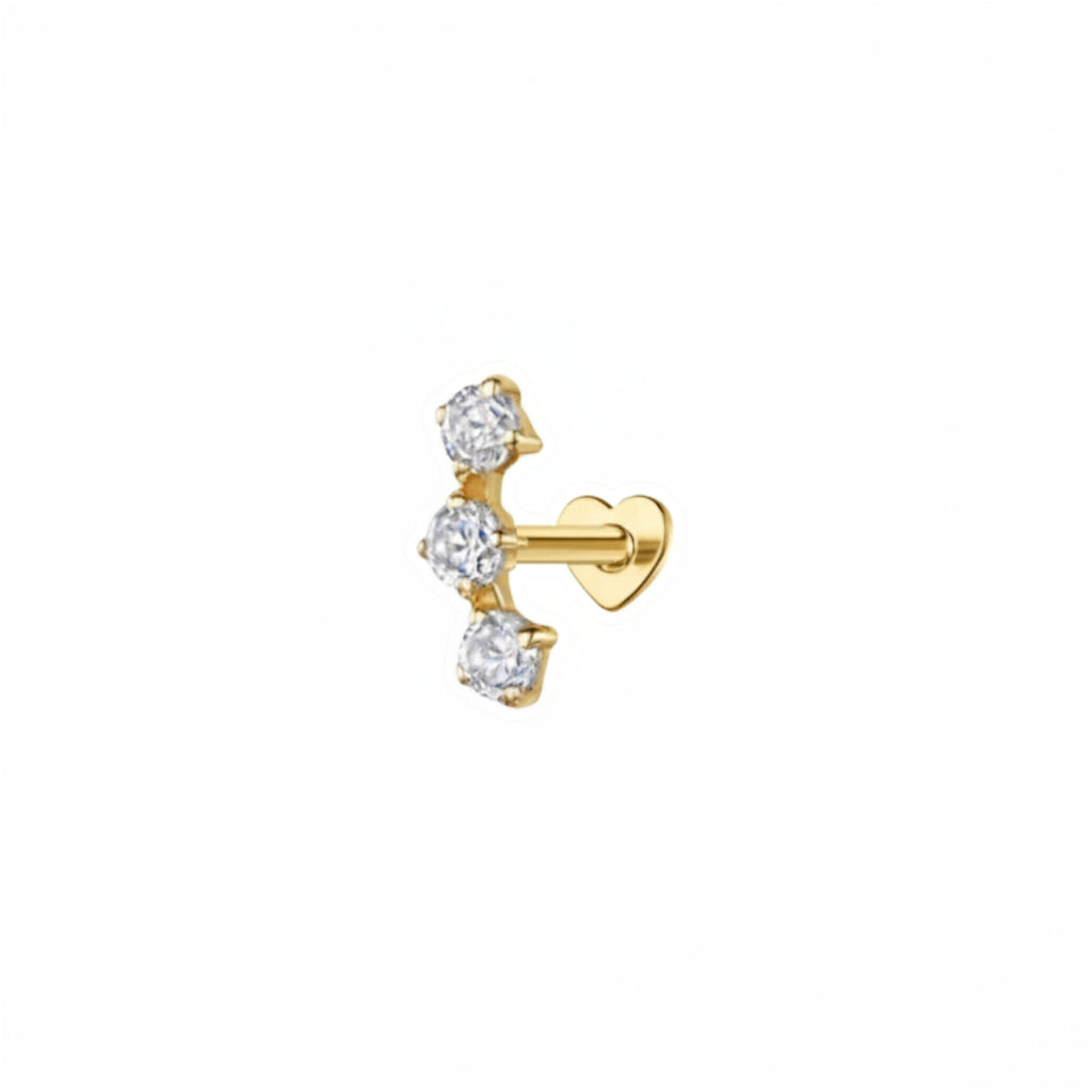 Constellation Double Sided Heart Back Stud