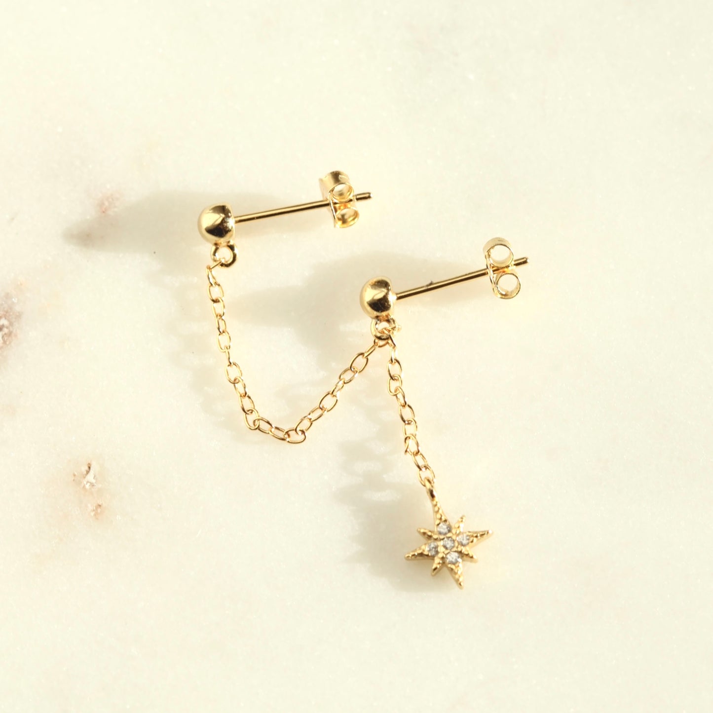 Gold Cosmic Stud Chain