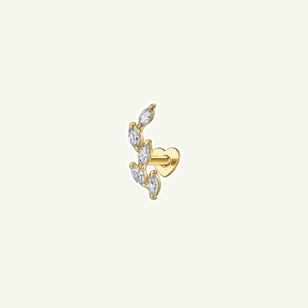 Leaf Vine Double Sided Stud