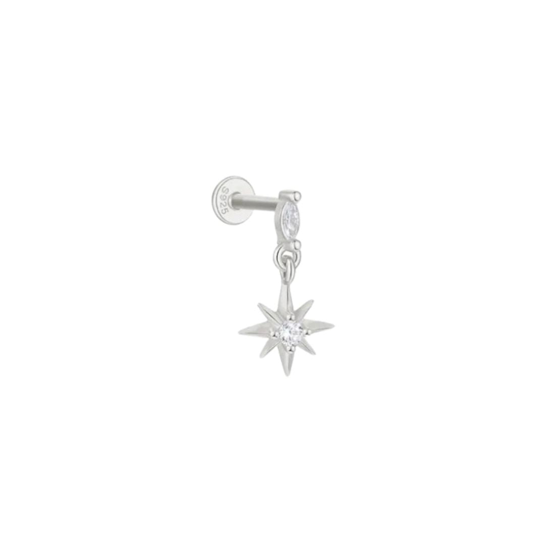 North Star Drop Flat Back Stud