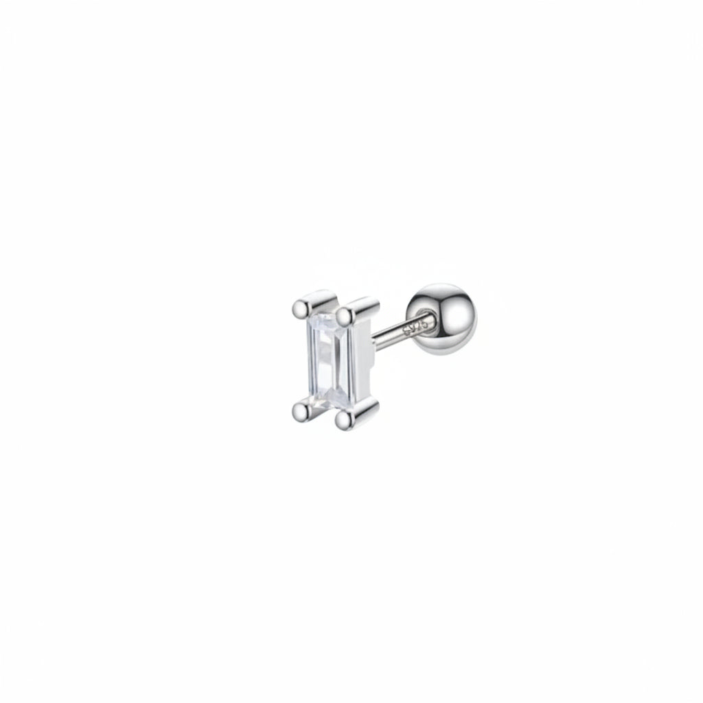 Baguette Barbell Stud