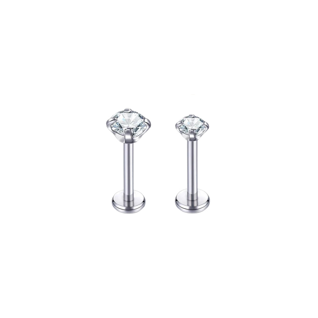 Cubic Zirconia Flat Back Stud