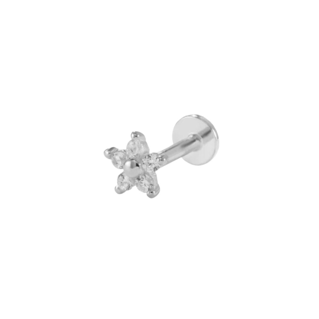 Flower Flat Back Stud