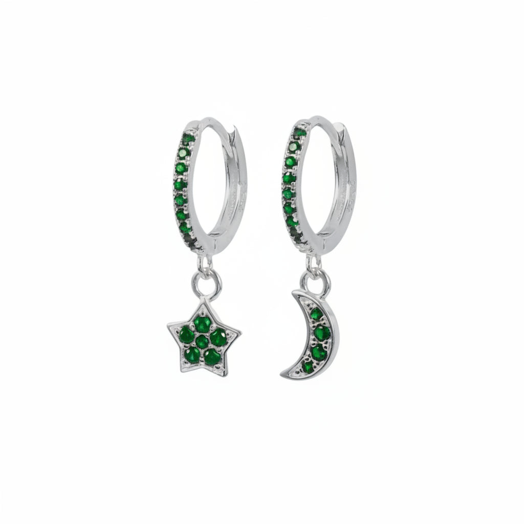 Emerald Moon and Star Huggies