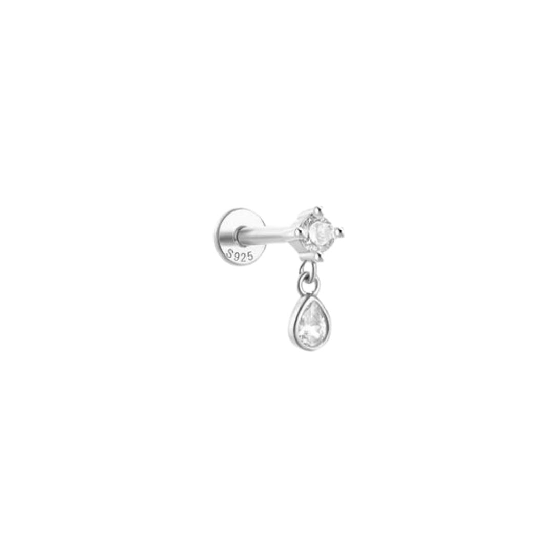 Pendant Drop Flat Back Stud