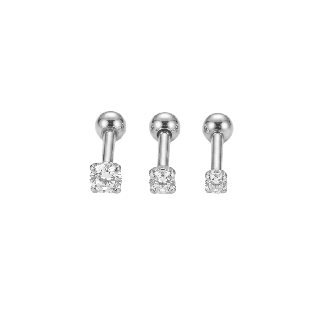 Plain Stone Barbell Stud
