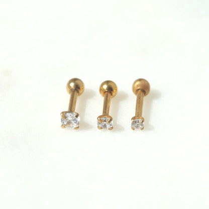 Plain Stone Barbell Stud