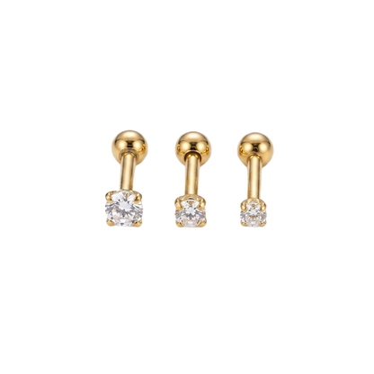 Plain Stone Barbell Stud