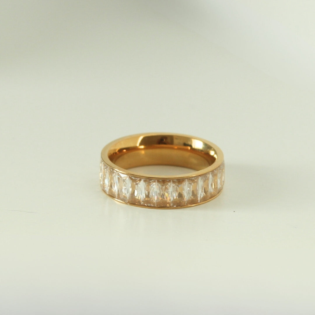 Pave Baguette Ring