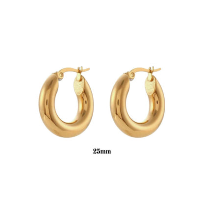 Chunky 25mm Statement Hoops