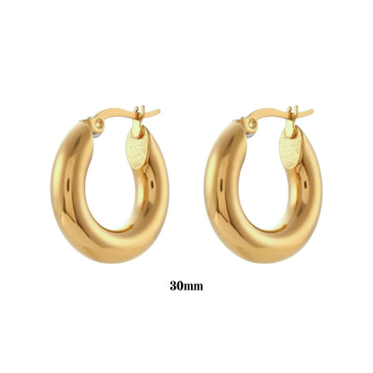 Chunky 30mm Statement Hoops