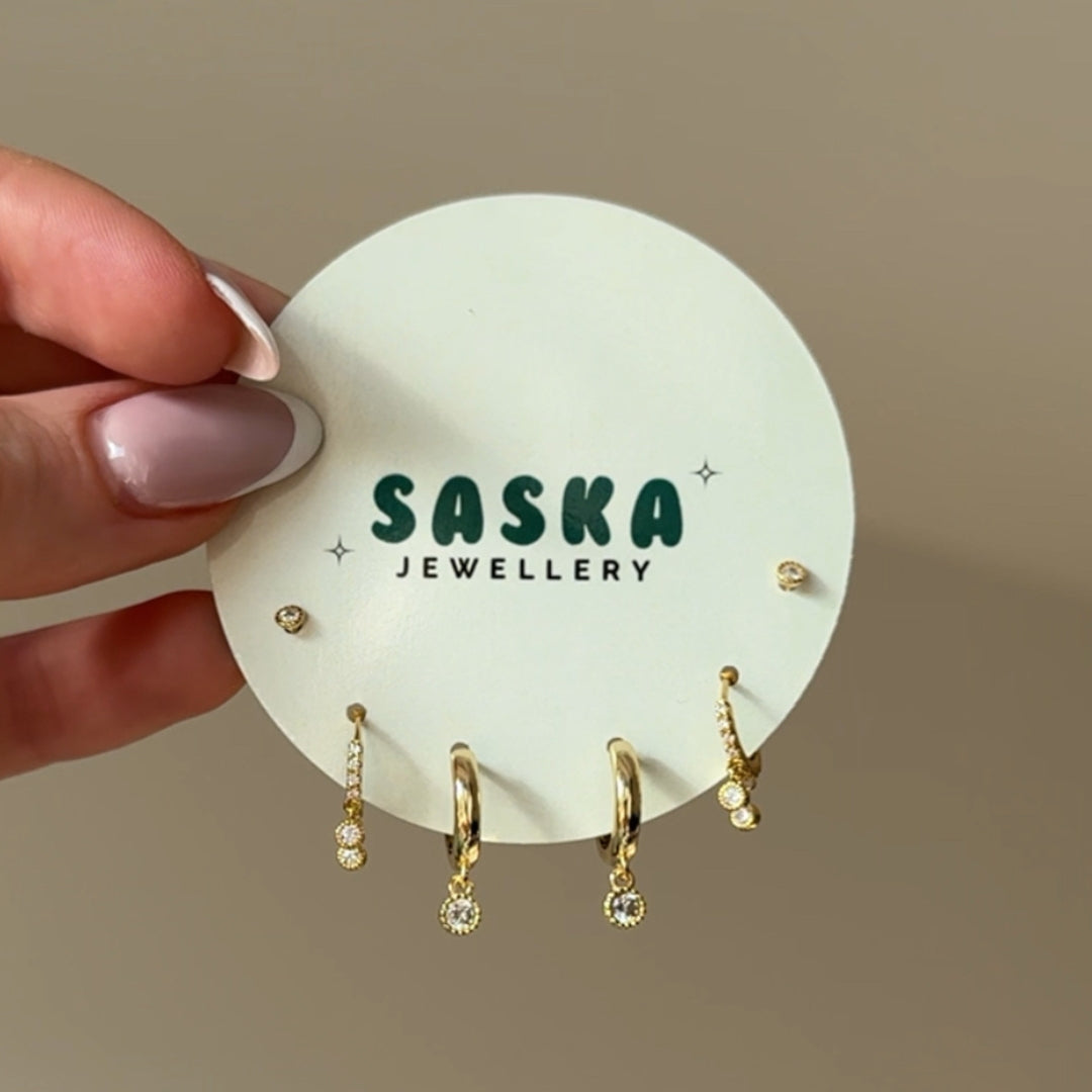 Dainty Crystal Earring Bundle