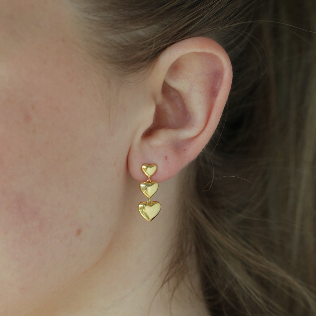 Francesca Heart Studs