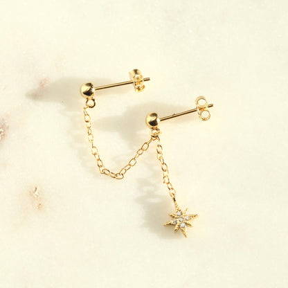 Gold Cosmic Stud Chain