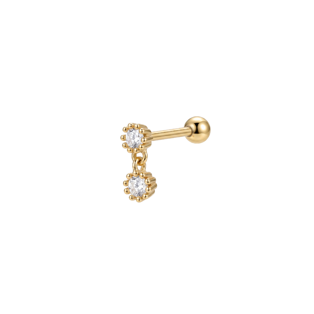 Round Hanging Crystal Barbell