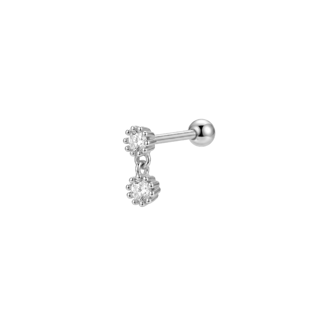 Round Hanging Crystal Barbell