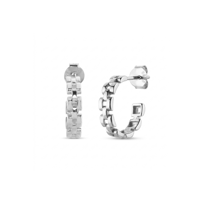 Link Chain Hoop Studs