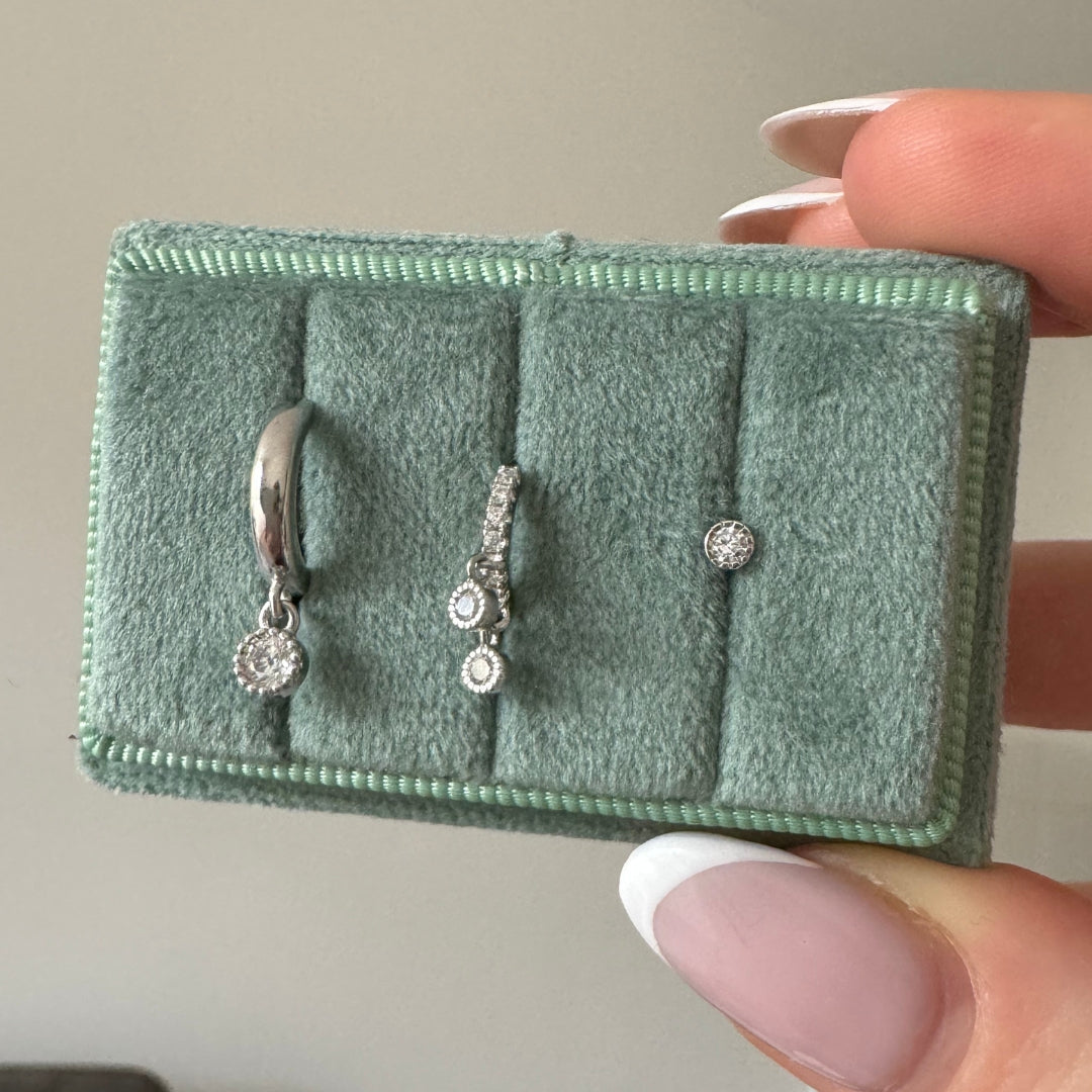 Dainty Crystal Earring Bundle