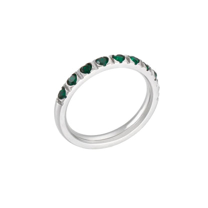 Emerald Pave Ring