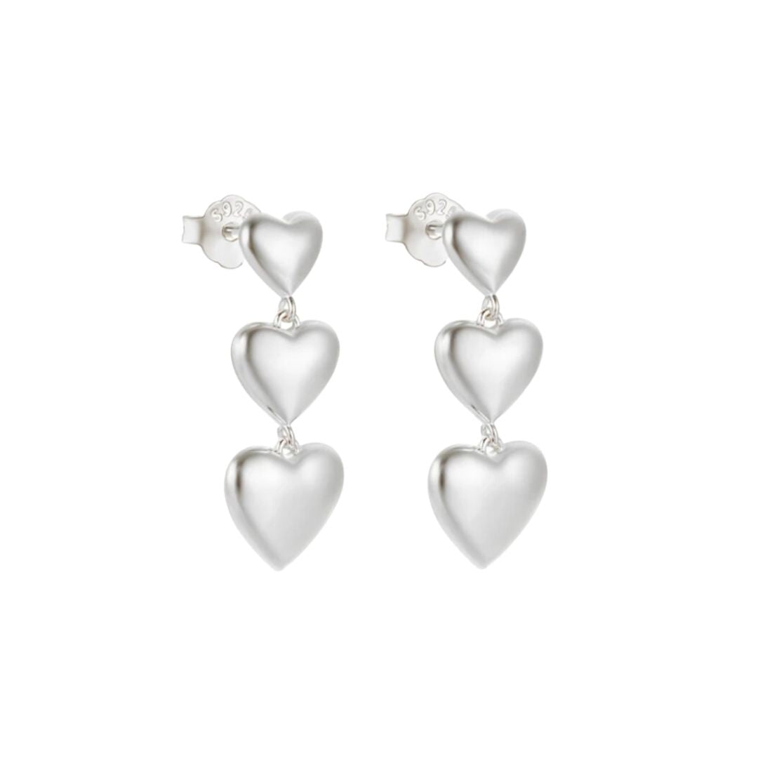 Francesca Heart Studs