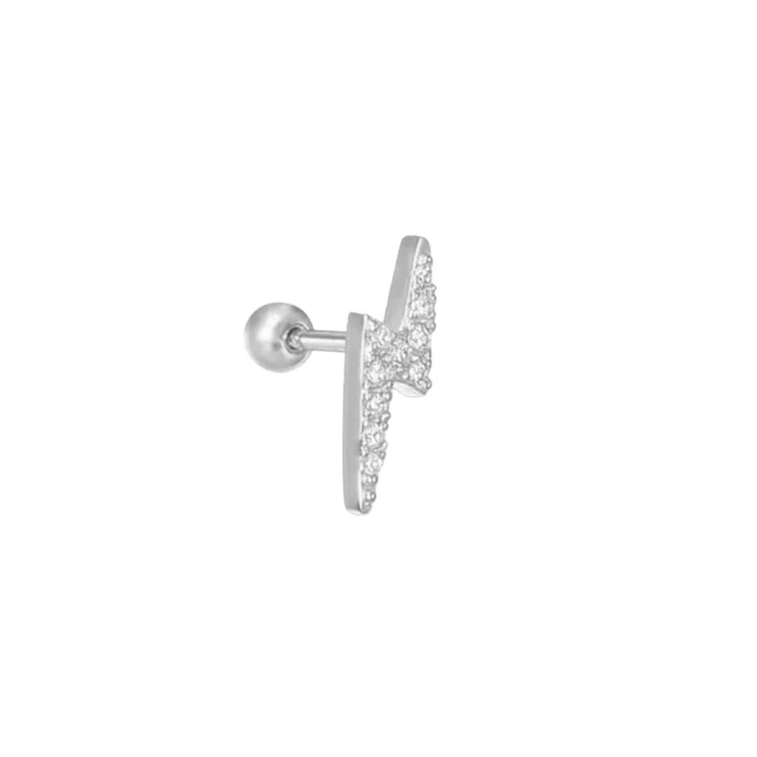 Lightning Bolt Barbell Stud