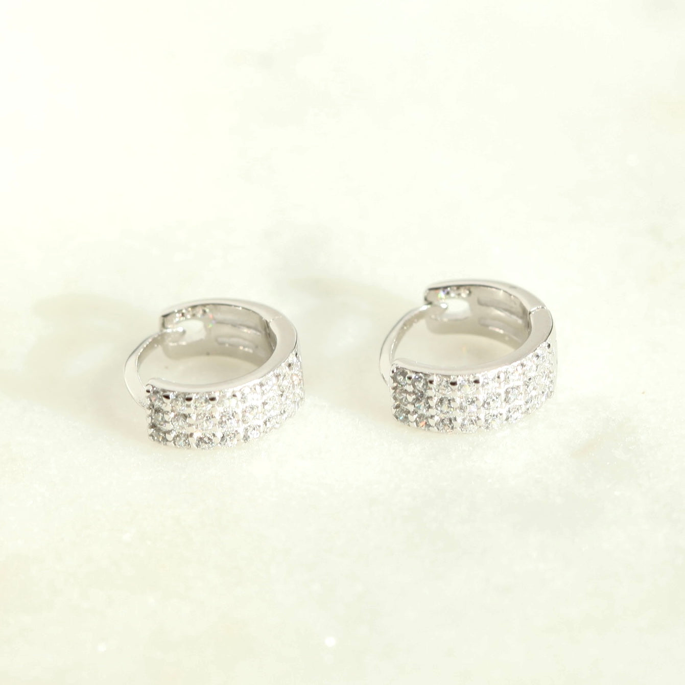 Chunky Micro Pave Huggies