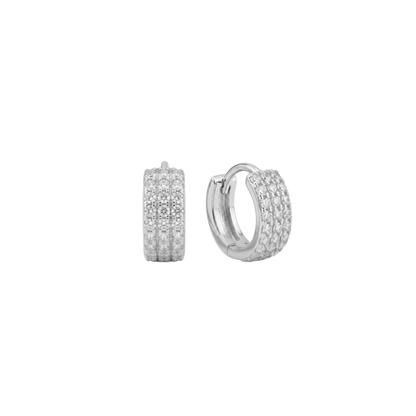 Chunky Micro Pave Huggies