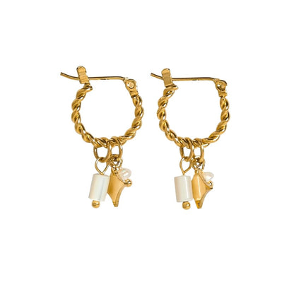 Lara Charm Hoops