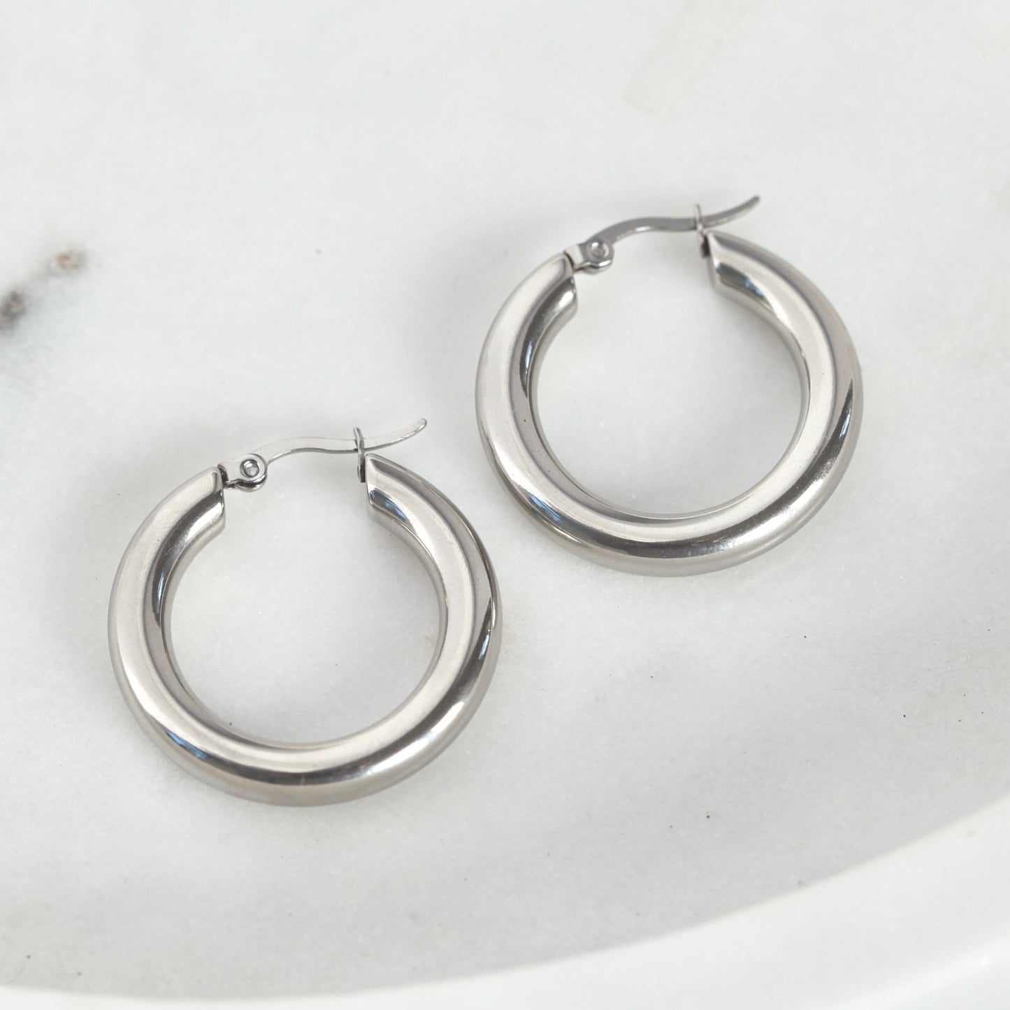 Chunky 30mm Statement Hoops