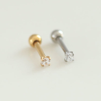 Plain Stone Barbell Stud